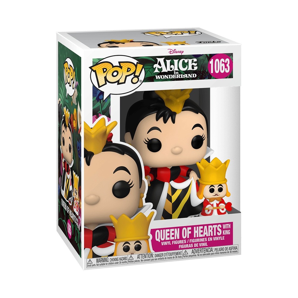 Funko Pop Disney Alice in Wonderland Queen of Hearts with King 1063 Vaulted